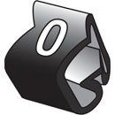 CABLE MARKERS PTV+90.0, black (pack of 100)