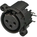 NEUTRIK NC3FAHR1-0 XLR Female PC mounting lateral