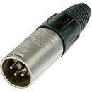 NEUTRIK NC4MX XLR Male cable connector, nickel shell, silver contacts