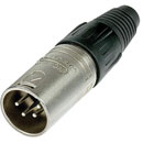 NEUTRIK NC4MX XLR Male cable connector, nickel shell, silver contacts