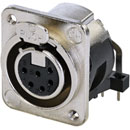 NEUTRIK NC6FDM3-H XLR Female PC mounting horizontal