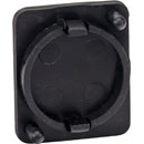 CANFORD XLR BLANKING PLATE D-series, surface mount, push-fit, black
