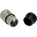 CANFORD LOW PROFILE XLR 3-Pin female cable connector