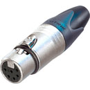 NEUTRIK NC6FXX XLR Female cable connector, nickel shell, silver-plated contacts