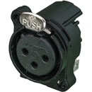 NEUTRIK NC3FBH1-B XLR Female PC mounting horizontal