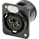 NEUTRIK NC3FDM3-V-B XLR Female PC mounting horizontal