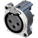 NEUTRIK NC3FBAH1-0 XLR Female PC mounting horizontal