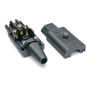 SCHURTER IEC MAINS CONNECTOR, C13 type, female, cable