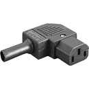 BULGIN PX0587/SE IEC MAINS CONNECTOR C13 type, female, cable, horiz. side entry