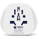 TRAVEL BLUE WORLD TO UK MAINS PLUG ADAPTER