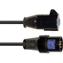 CANFORD HEAVY DUTY AC MAINS CORDSET 16 Amp WALTHER 315306 - WALTHER 215306, TRS, 20m, black