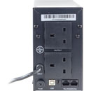 POWERCOOL LINE INTERACTIVE 650VA UPS, 2 x 3-Pin UK, RJ45, 1 x USB