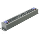 CANFORD MDS5 AC MAINS POWER DISTRIBUTION STRIP Dual 10A, 14x IEC, Powercon, dark grey