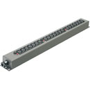 CANFORD MDS9 AC MAINS POWER DISTRIBUTION STRIP 30A, 21x IEC, cable gland, dark grey