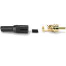 DELTRON 332 RCA (PHONO) PLUG Black shell, gold contacts