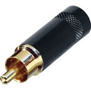 REAN NYS352BG RCA (PHONO) PLUG Black shell, gold contacts