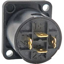 NEUTRIK NL4MP-B SPEAKON Panel connector, gold plated contacts