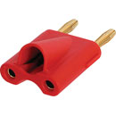 REAN NYS508-R DUAL 4mm CONNECTOR Red