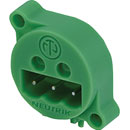 NEUTRIK NC3MAFH-PH Phoenix connector, male pnl, XLR female PCB footprint