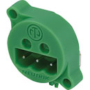 NEUTRIK NC3MAMH-PH Phoenix connector, male pnl, XLR male PCB footprint