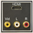 IKON CONNECTION MODULE EP-HDMI+VV HDMI plus three RCA(phono)