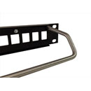 CANFORD KEYSTONE CONNECTION PANEL 1U 1x24 modules, black