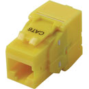 TUK KEYSTONE RJ45 IDC SOCKET Cat6 tool-less, yellow