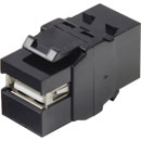 TUK KEYSTONE COUPLER USB 2.0 A-female to B-female, reversible, black