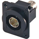 TUK D-SERIES KEYSTONE COUPLER BNC female to BNC female, true 75 ohm, black