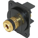 TUK D-SERIES KEYSTONE LOUDSPEAKER BINDING POST TERMINAL Black ID ring, black