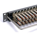 CANFORD B-GAUGE JACKFIELD - HIGH DENSITY 1U 2x20 nickel jacks, mono-pitch, dark grey