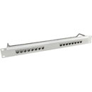 CANFORD CAT6 RJ45 PRO PATCH PANEL 1U 1x16 FEEDTHROUGH, screened, grey