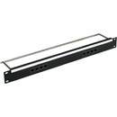 CANFORD CAT5E RJ45 PRO PATCH PANEL 1U 1x8, FEEDTHROUGH, unscreened, black