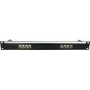 CANFORD CAT5E RJ45 PRO PATCH PANEL 1U 1x8 FEEDTHROUGH, screened, black