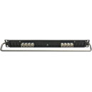 CANFORD CAT6A RJ45 PRO PATCH PANEL 1U 1x8 FEEDTHROUGH, Screened, black