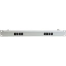 CANFORD CAT6 RJ45 PRO PATCH PANEL 1U 1x8 FEEDTHROUGH, unscreened, grey