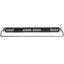 CANFORD CAT6 RJ45 PRO PATCH PANEL 1U 1x8 FEEDTHROUGH, unscreened, grey