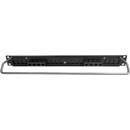 CANFORD CAT6 RJ45 PRO PATCH PANEL 1U 1x8 FEEDTHROUGH, unscreened, black