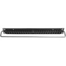 CANFORD CAT6 RJ45 PRO PATCH PANEL 1U 1x24 FEEDTHROUGH, unscreened, black