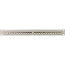 CANFORD CAT6A RJ45 PRO PATCH PANEL 1U 1x24 IDC, Screened, grey