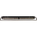 CANFORD CAT6A RJ45 PRO PATCH PANEL 1U 1x24 IDC, Screened, black