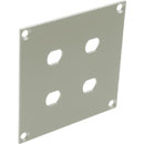 CANFORD UNIVERSAL MODULAR CONNECTION PLATE 4x ST fibre couplers, grey