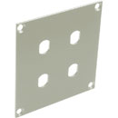 CANFORD UNIVERSAL MODULAR CONNECTION PLATE 4x ST fibre couplers, grey