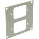 CANFORD UNIVERSAL MODULAR CONNECTION PLATE 2x IEC mains female, grey