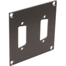 CANFORD UNIVERSAL MODULAR CONNECTION PLATE 2x D-sub15, dark grey