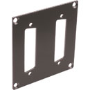 CANFORD UNIVERSAL MODULAR CONNECTION PLATE 2x D-sub25, dark grey