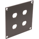 CANFORD UNIVERSAL MODULAR CONNECTION PLATE 4x F type, dark grey