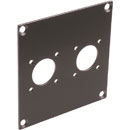 CANFORD UNIVERSAL MODULAR CONNECTION PLATE 2x N type, dark grey