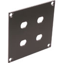 CANFORD UNIVERSAL MODULAR CONNECTION PLATE 4x ST fibre couplers, dark grey
