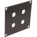 CANFORD UNIVERSAL MODULAR CONNECTION PLATE 4x ST fibre couplers, dark grey